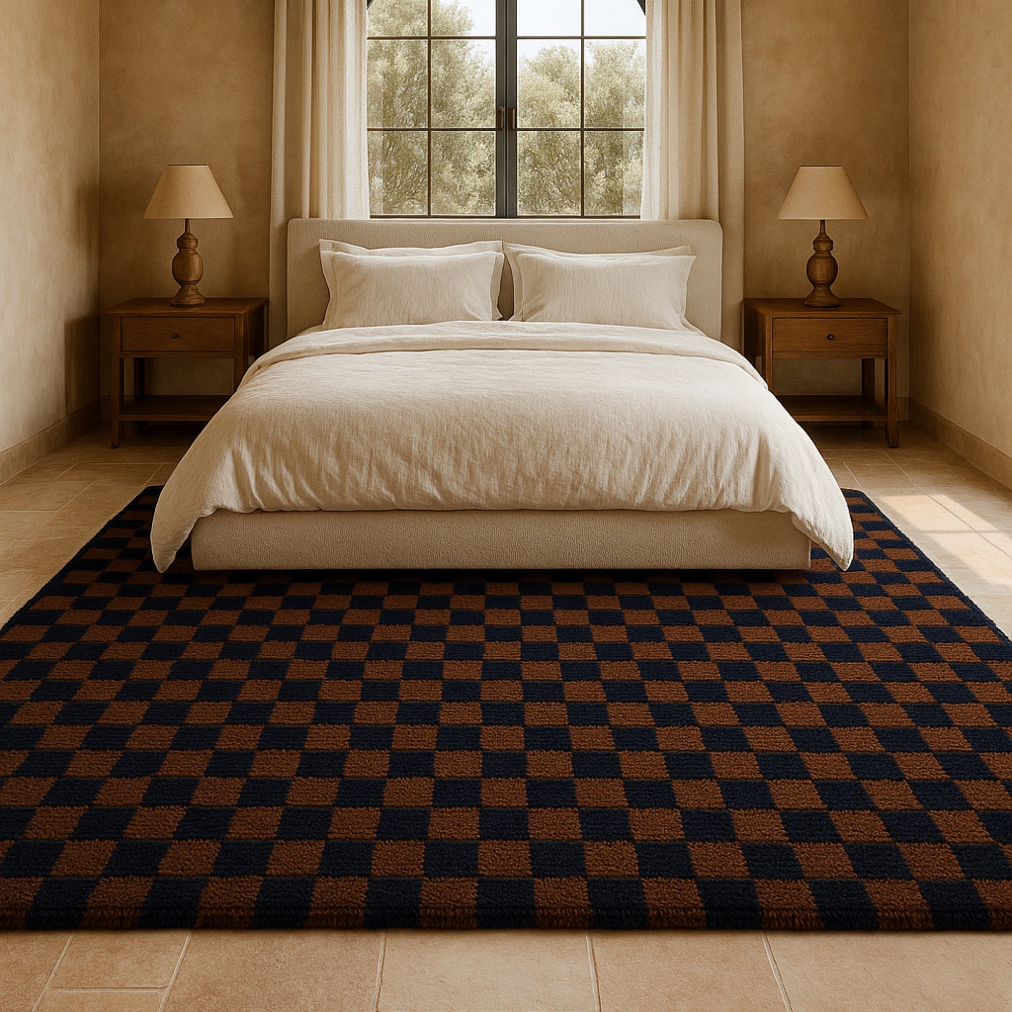 Checkered Moroccan Rug