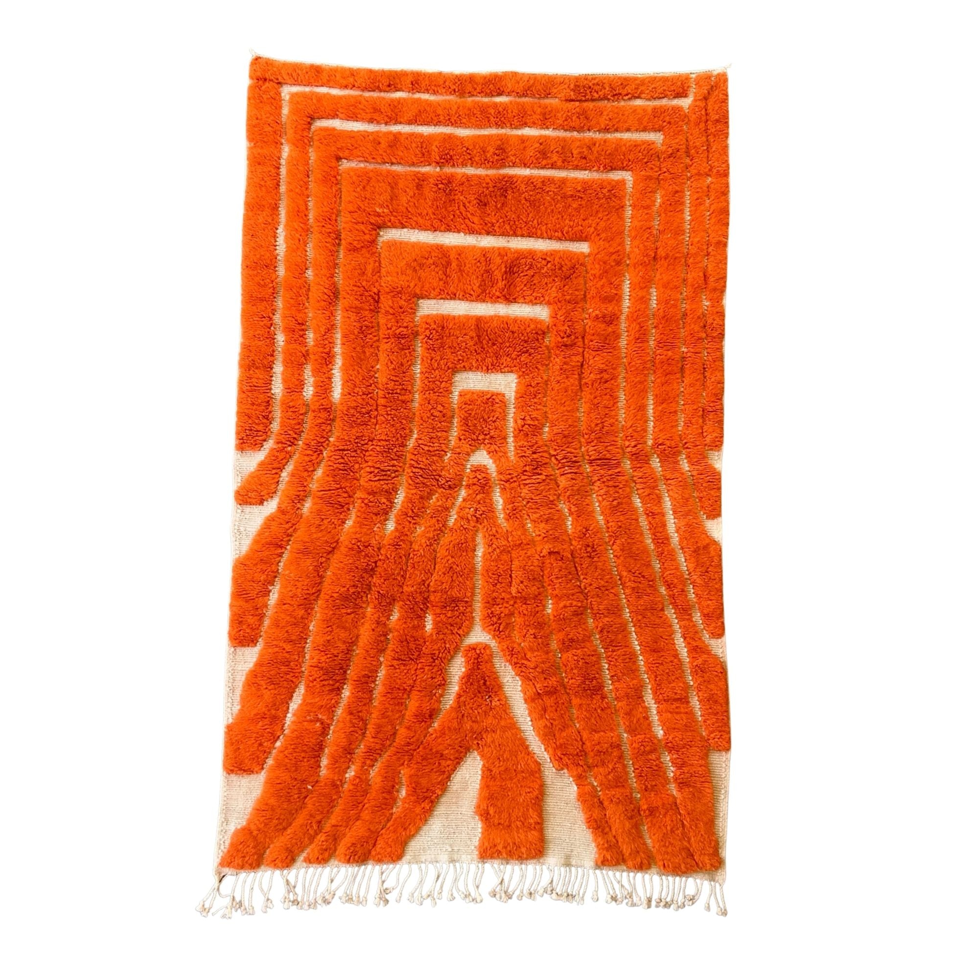 Sahara Symphony No. 01 | Handmade Sculptural Moroccan Wool Rug